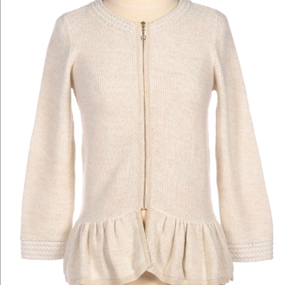 peplum sweater jacket